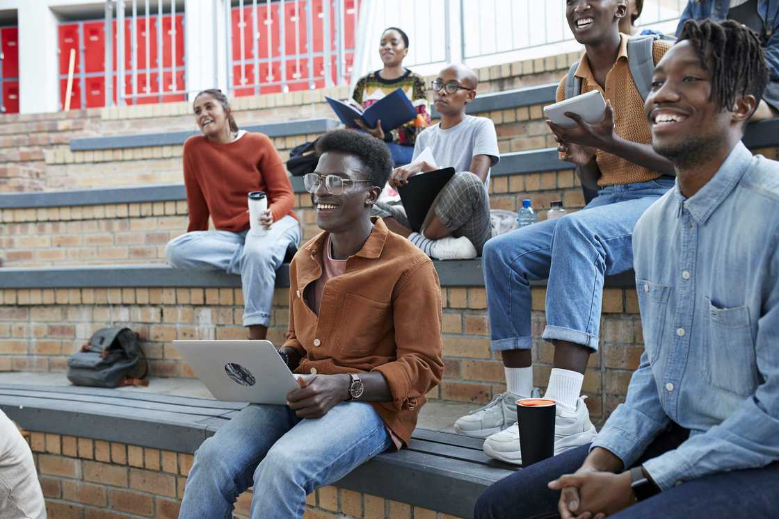 University students at their campus University students at their campus
