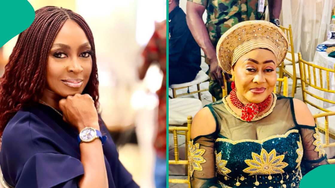 Kate Henshaw reacts to Ngozi Ezeonu scolding braless girls. Kate Henshaw reacts to Ngozi Ezeonu scolding braless girls.