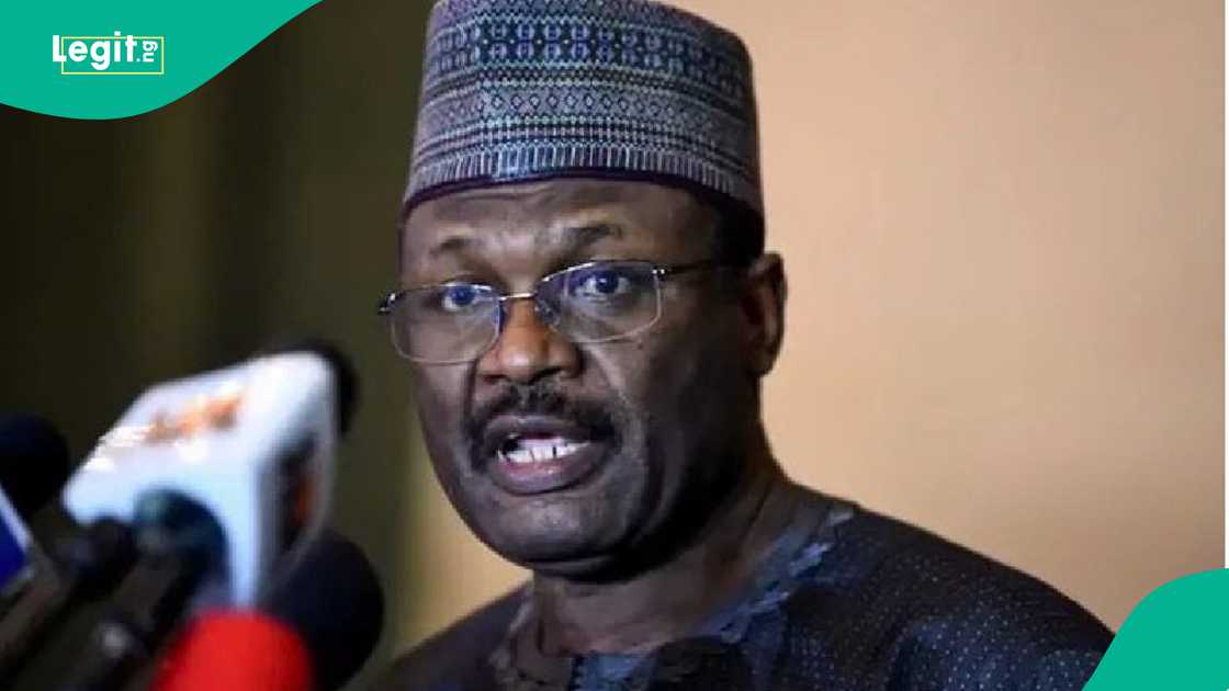 Shugaban INEC, Farfesa Mahmud Yakubu.
