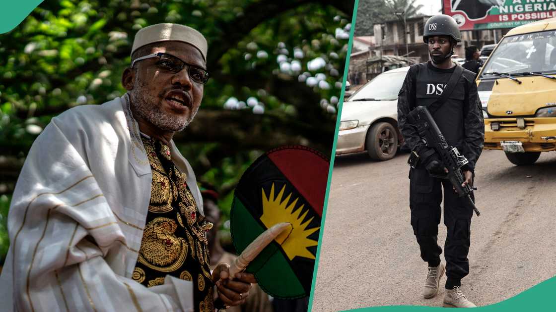Nnamdi Kanu trial has continue as the DSS played a major role. Nnamdi Kanu trial has continue as the DSS played a major role.