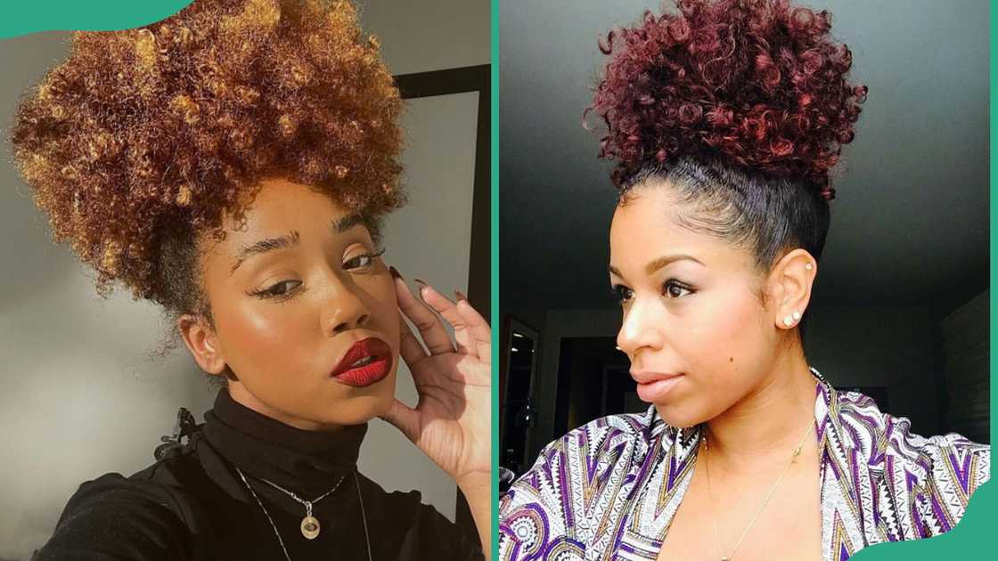 Coloured curly puff Coloured curly puff