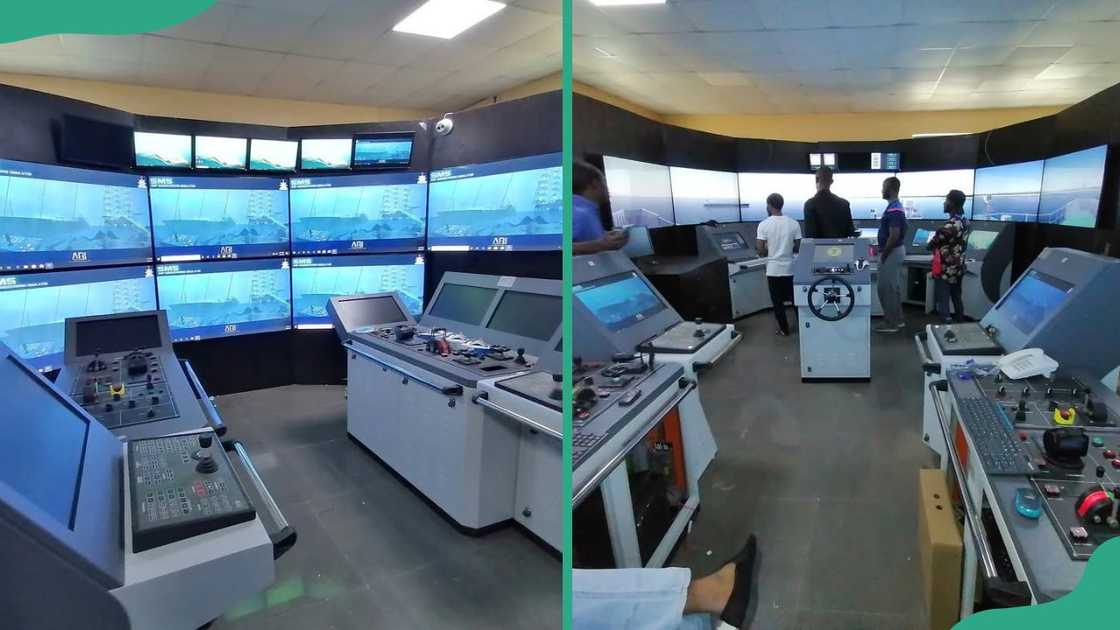 Full Mission Bridge Simulator Installation at Maritime Academy of Nigeria simulation Centre. Full Mission Bridge Simulator Installation at Maritime Academy of Nigeria simulation Centre.