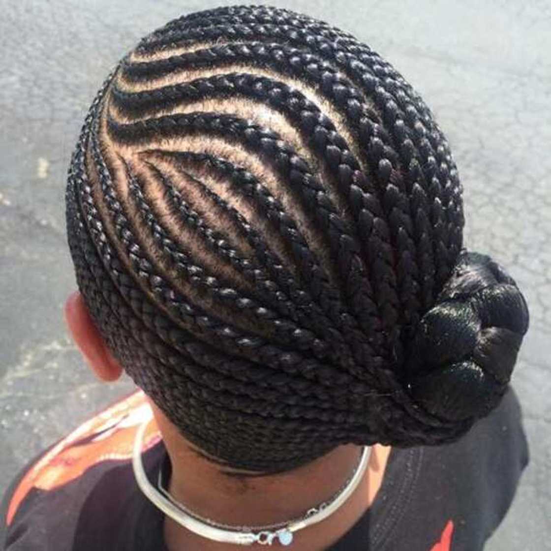 Asymmetrical braided updo Asymmetrical braided updo
