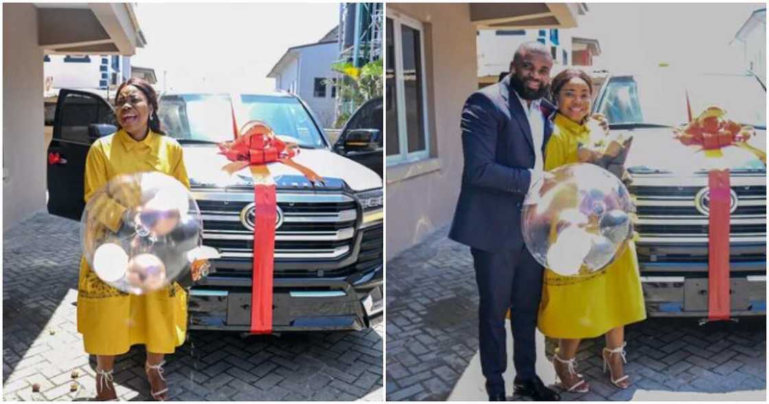 Gospel singer Mercy Chinwo and her new car Gospel singer Mercy Chinwo and her new car
