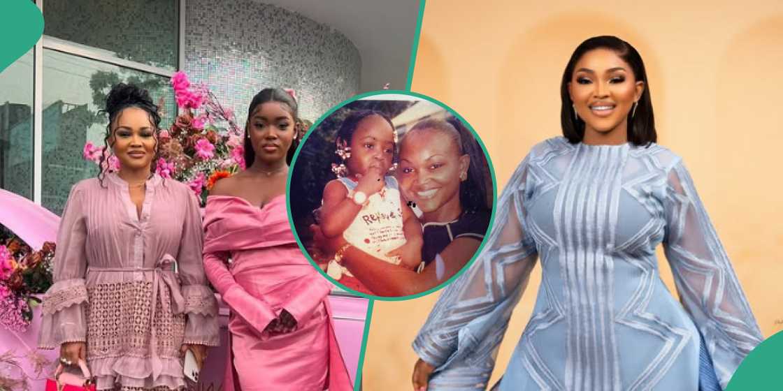 Mercy Aigbe and her daughter Michelle, Mercy Aigbe Mercy Aigbe and her daughter Michelle, Mercy Aigbe
