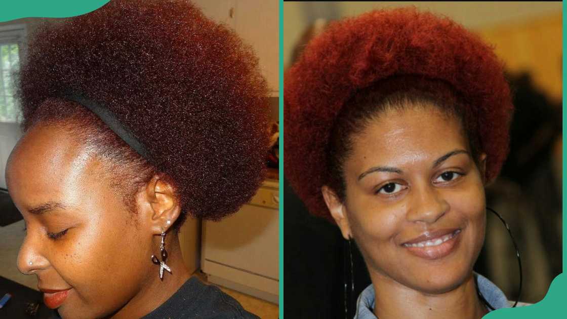 Two ladies with a pulled-back updo Two ladies with a pulled-back updo