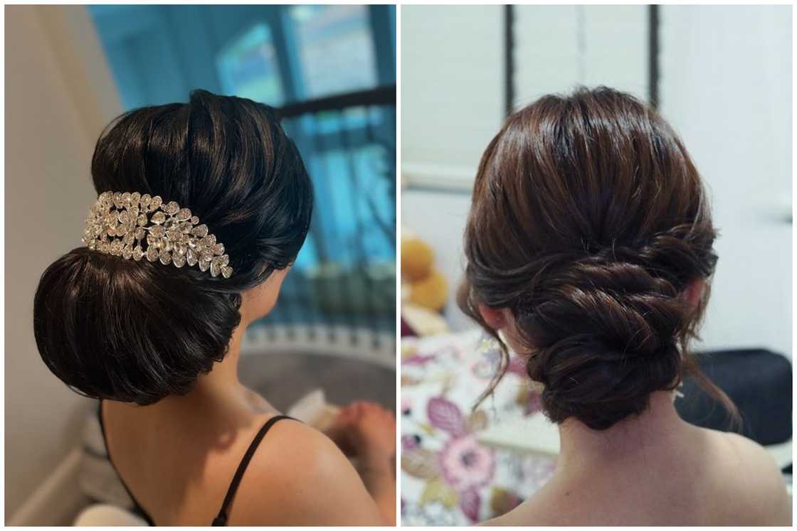 Voluminous low bun Voluminous low bun