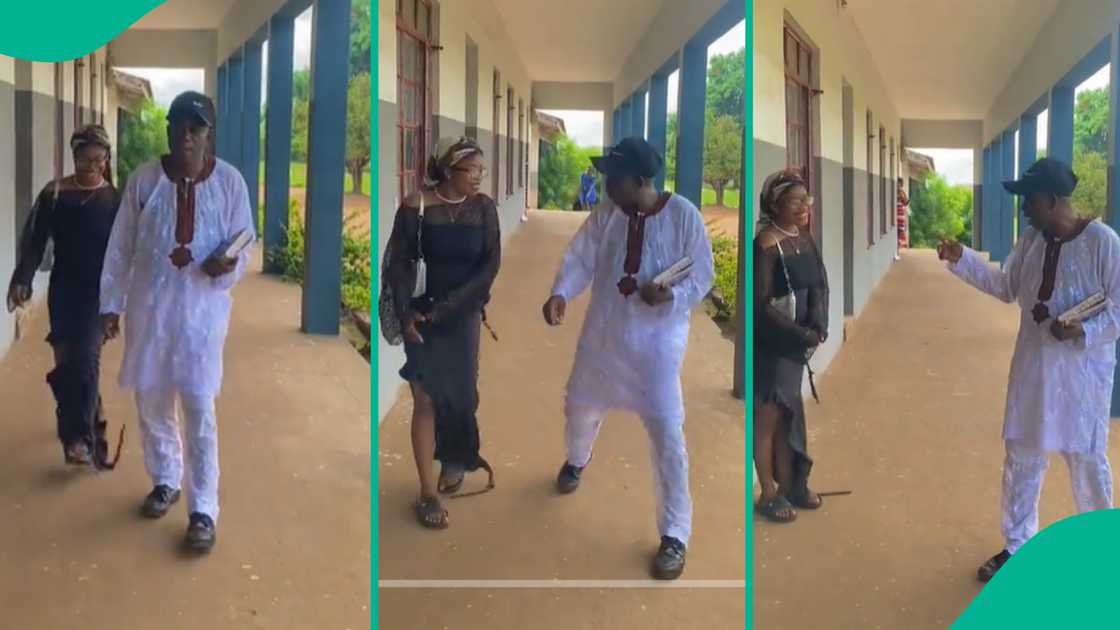Lady shows how her HOD reacted when she held his hand. Lady shows how her HOD reacted when she held his hand.