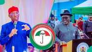 PDP finally breaks silence after defection of Oborevwori, Okowa to APC: "We leave our fate to God"